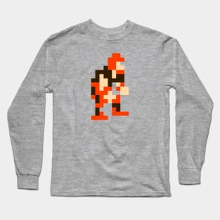 8-Bit Linebacker - Cleveland Long Sleeve T-Shirt